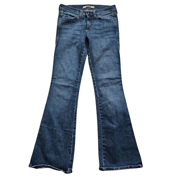Mavi 596 Marie Flare Sexy Low Rise Slim Jeans, Women's 27/32 Blue Wash - Picture 1 of 11
